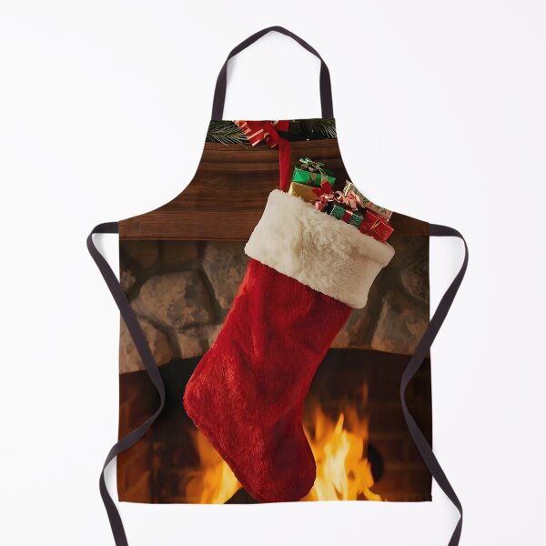 Item preview, Warm Holiday Hearth – Cozy Stocking Illustration designed and sold by Valeree Store.