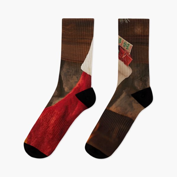 Item preview, Warm Holiday Hearth – Cozy Stocking Illustration designed and sold by Valeree Store.