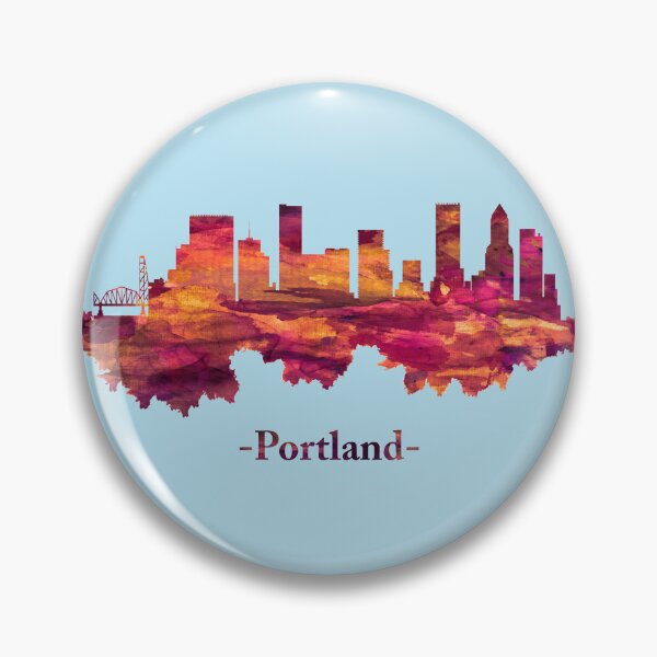 Item preview, Portland Oregon skyline in red Resist Portland Frog Protest,Anti ICE Anti Fascism Vintage Activist , Resistance Essential  designed and sold by BePosh.