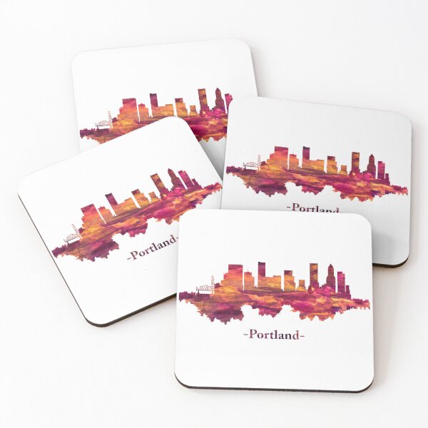 Item preview, Portland Oregon skyline in red Resist Portland Frog Protest,Anti ICE Anti Fascism Vintage Activist , Resistance Essential  designed and sold by BePosh.