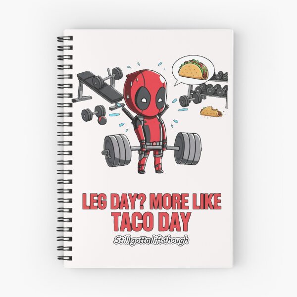Artikelvorschau, Deadpool Leg Day Taco Meme entworfen und verkauft von TextAura™.
