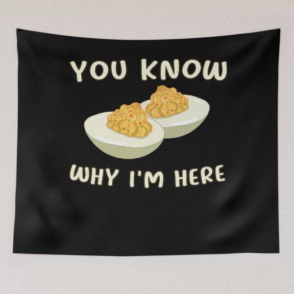 Item preview, Egg Lovers Deviled Thanksgiving Funny Deviled And Here For Know Retro Gift Why Humor Fans I'm Dinner Egg You Holiday designed and sold by PAMELANUNZIO.