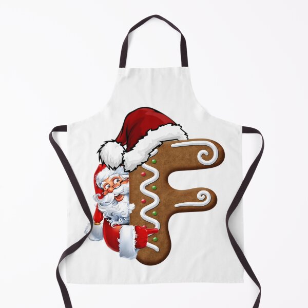 Item preview, Gingerbread Letter F Christmas Design | Cute Santa Alphabet Cookie Art designed and sold by Pandastore14.