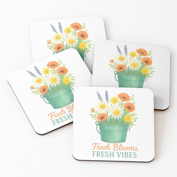 Item preview, Fresh Blooms, Fresh Vibes – Watercolor Floral Bucket Springtime Design designed and sold by inkoutninja.