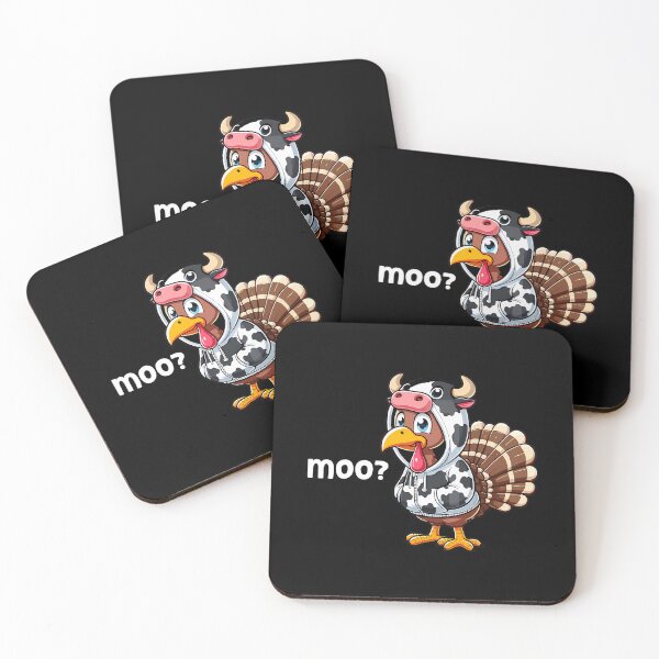 Item preview, Cow 90s Funny Moo Thanksgiving Day Festive Holiday Turkey designed and sold by rebeccathanuos.