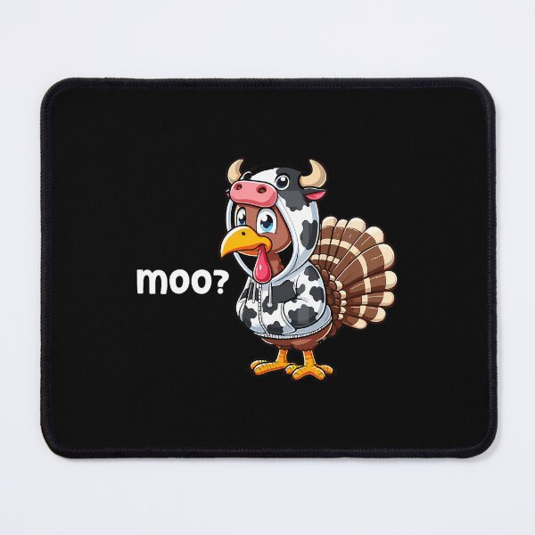 Item preview, Cow 90s Funny Moo Thanksgiving Day Festive Holiday Turkey designed and sold by rebeccathanuos.