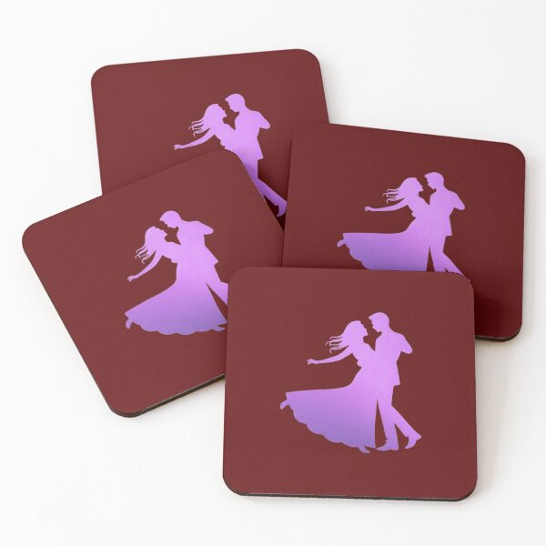 Item preview, A couple performing a ballroom dance_3_Purple paint designed and sold by Aariq.