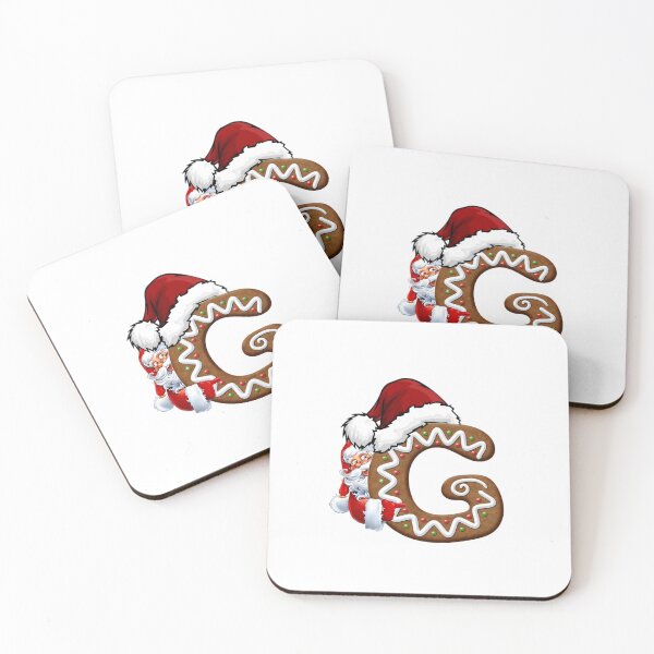 Item preview, Gingerbread Letter G Christmas Design | Cute Santa Alphabet Cookie Art designed and sold by Pandastore14.