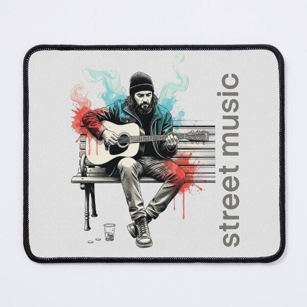 Item preview, "Street Music" - Acoustic Guitar Player designed and sold by KiwiRider.