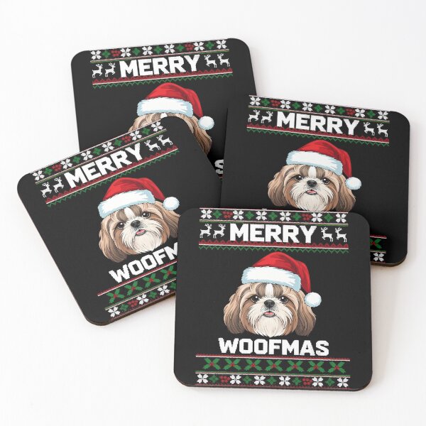 Item preview, Merry Woofmas Shih Tzu Ugly Christmas Sweater Dog designed and sold by VividDripCo.
