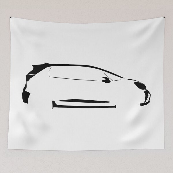 Item preview, Fit RS GR3 (2023) Minimalist Car Silhouette - RS Hybrid (Black) designed and sold by FearnCreative.