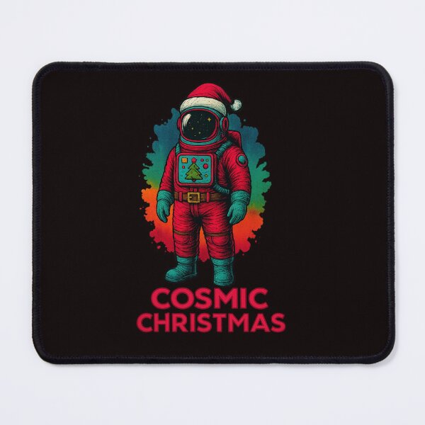 Item preview, Cosmic Christmas Explorer – Neon Space Santa Artwork designed and sold by Tadeusz1.