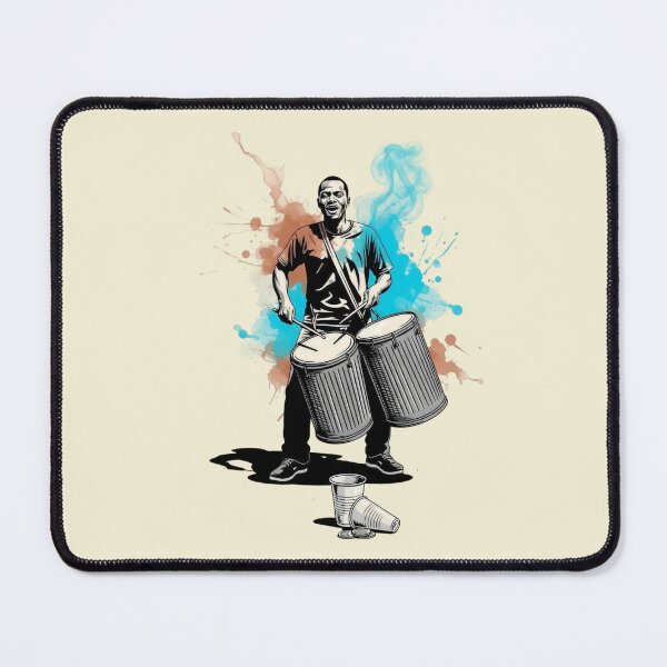 Item preview, Watercolor Street Drummer Illustration designed and sold by KiwiRider.