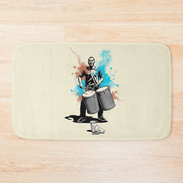 Item preview, Watercolor Street Drummer Illustration designed and sold by KiwiRider.