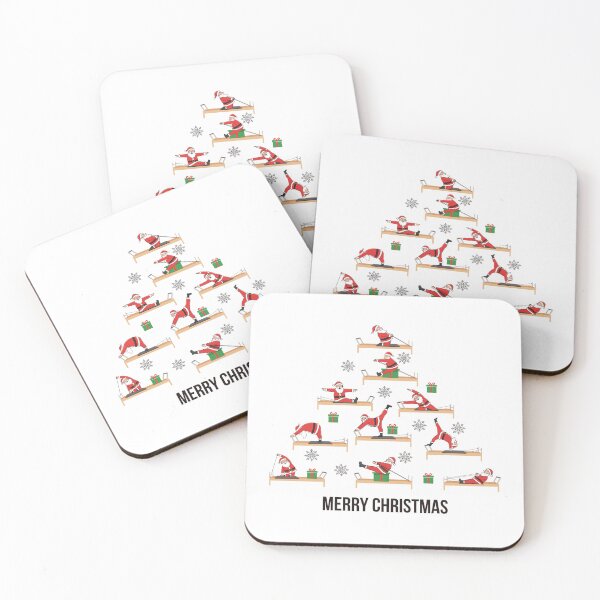 Item preview, Santa Pilates Reformer exercise, forming Christmas tree designed and sold by sashica.