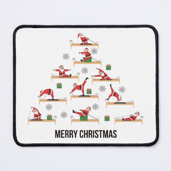 Item preview, Santa Pilates Reformer exercise, forming Christmas tree designed and sold by sashica.