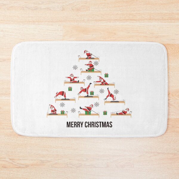 Item preview, Santa Pilates Reformer exercise, forming Christmas tree designed and sold by sashica.
