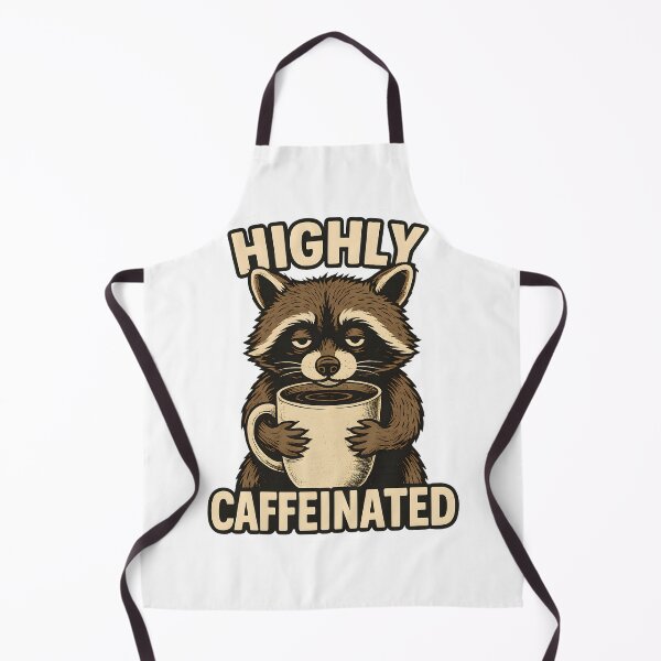 Item preview, Highly Caffeinated Raccoon Coffee Illustration designed and sold by SoulenCify.