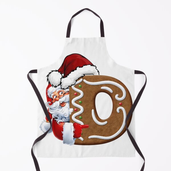 Item preview, Gingerbread Letter D Christmas Design | Cute Santa Alphabet Cookie Art designed and sold by Pandastore14.