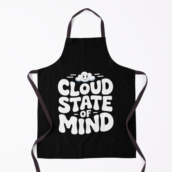 Item preview, Cute Cloud State of Mind – Kawaii Positive Quote for Calm & Mindfulness designed and sold by ViktoonShirts.