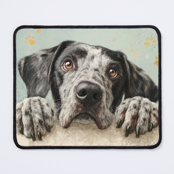 Item preview, Auvergne Pointer Peeking over Wall 01 designed and sold by Elisabeth Lucas.