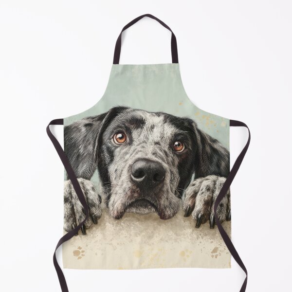 Item preview, Auvergne Pointer Peeking over Wall 01 designed and sold by Elisabeth Lucas.