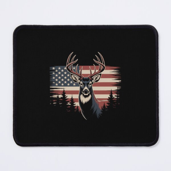 Item preview, Deer Hunting American Flag Whitetail Buck Antlers designed and sold by papertaless.