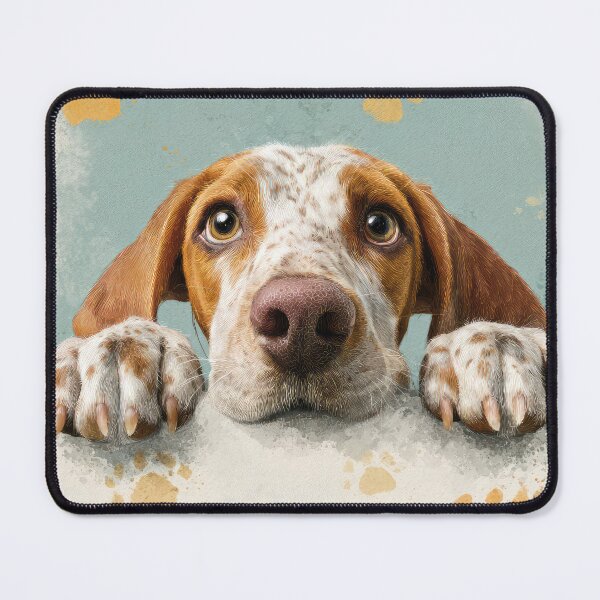 Item preview, Bracco Italiano Peeking over Wall 01 designed and sold by Elisabeth Lucas.