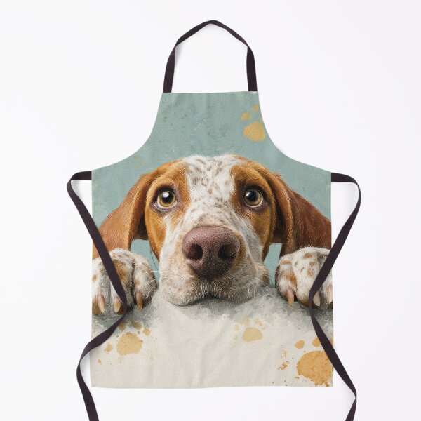Item preview, Bracco Italiano Peeking over Wall 01 designed and sold by Elisabeth Lucas.
