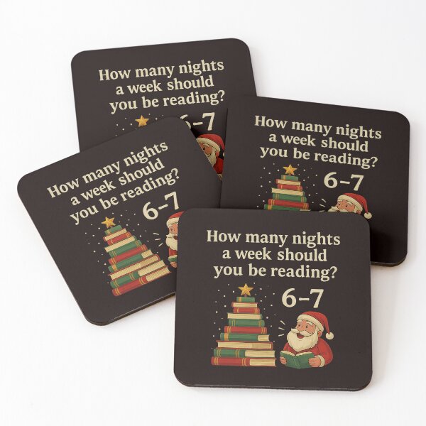 Item preview, How Many Nights Should You Be Reading Santa Book Tree With Fun Bright Holiday Vibes designed and sold by cosettacir6382.