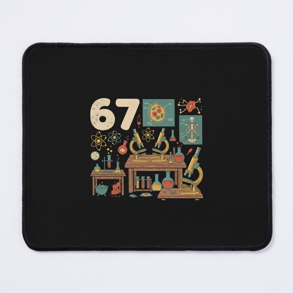 Item preview, Sixty Seven Science Classroom Scene With Fun Colorful Lab Icons And Bright Teacher Energy designed and sold by Han1986.
