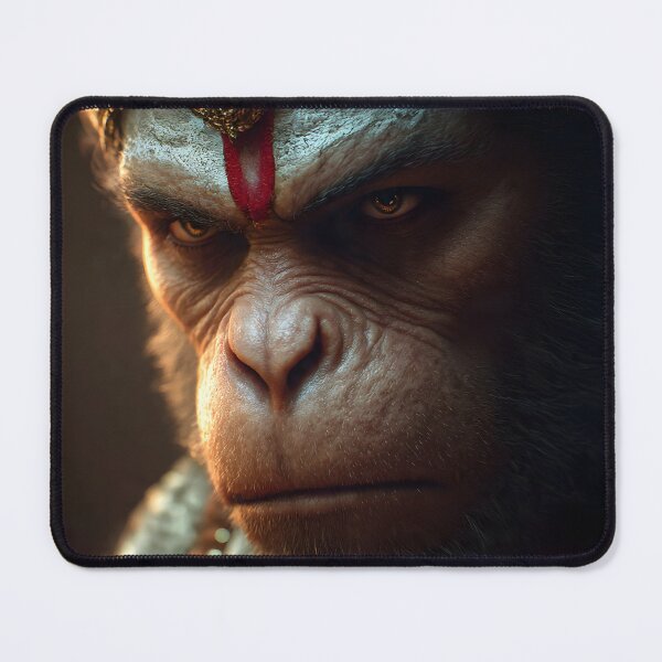 Item preview, Portrait of Lord Hanuman designed and sold by RadishWerks.