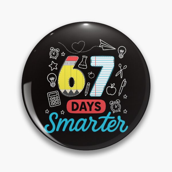 Item preview, Sixty Seven Days Smarter With Fun Classroom Doodles And Bright Cheerful School Vibes designed and sold by torildorxop.