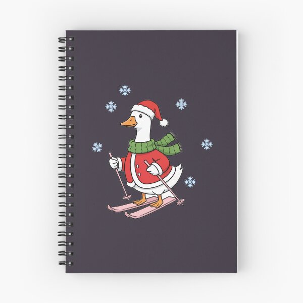 Item preview, Ganso navideño sobre esquís – Temporada festiva de nieve designed and sold by INNERSELFART.