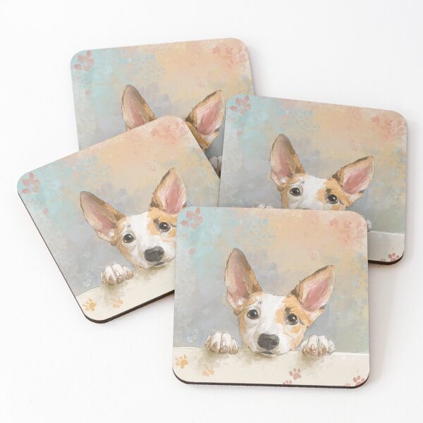 Item preview, Canaan Dog Peeking over Wall 01 designed and sold by Elisabeth Lucas.