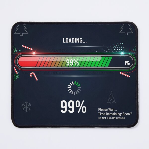 Item preview, Loading Christmas Cheer Gaming Holiday Shirt Funny Gamer Gift Progress Bar Tee designed and sold by GiftsForge.