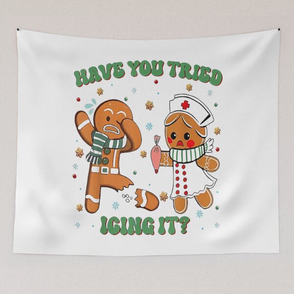 Item preview, Funny Christmas Nurse Gingerbread Man Did You Try Icing It Classic designed and sold by shannonanne18.
