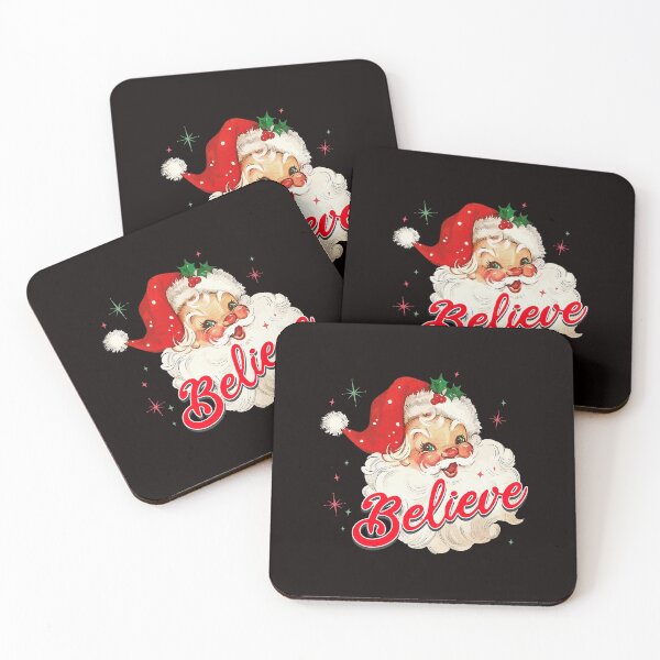 Item preview, Vintage Santa Believe Quote With Warm Retro Christmas Charm And Cheerful Holiday Vibes designed and sold by torildorxop.