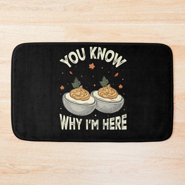 Item preview, Thanksgiving Dinner Funny For Deviled Egg Humor Here Lovers Egg And Gift Holiday Retro Know I'm You Deviled Fans Why designed and sold by PAMELANUNZIO.