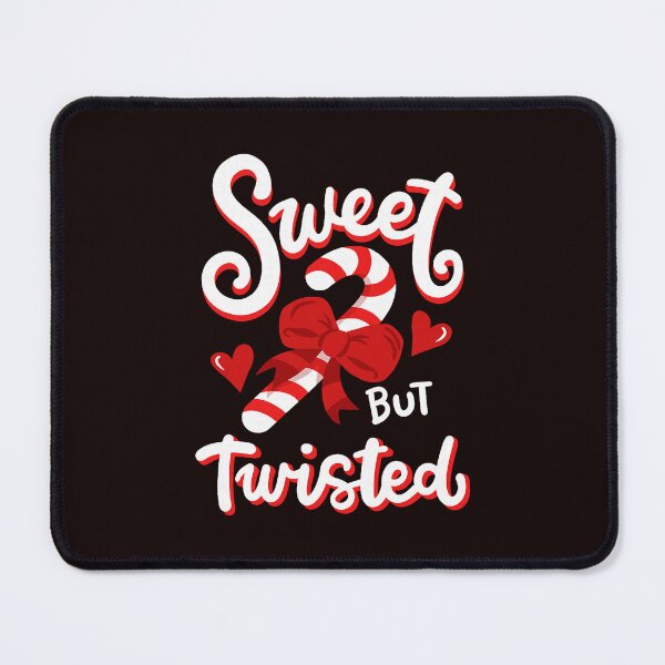 Item preview, Sweet But Twisted Candy Cane Bow Joke With Bright Playful Holiday Energy And Fun designed and sold by cosettacir6382.