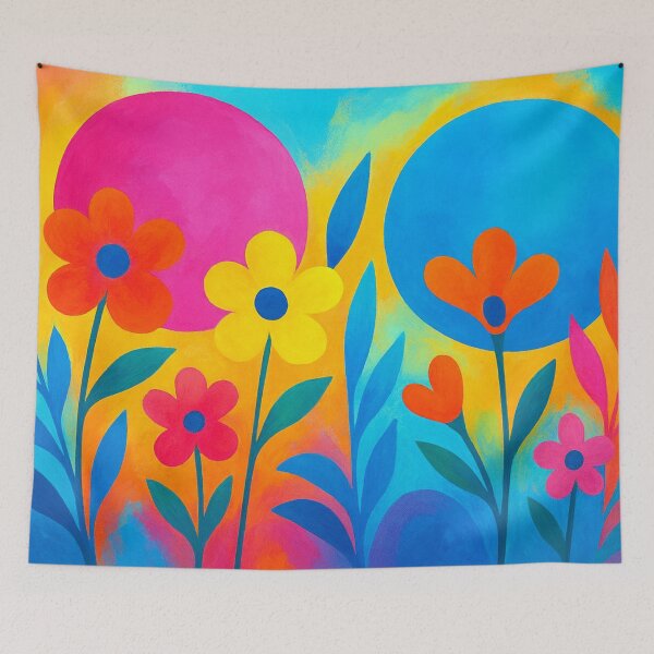 Item preview, Circles, blossoms, vibrant colors, clarity designed and sold by Sigtrix.