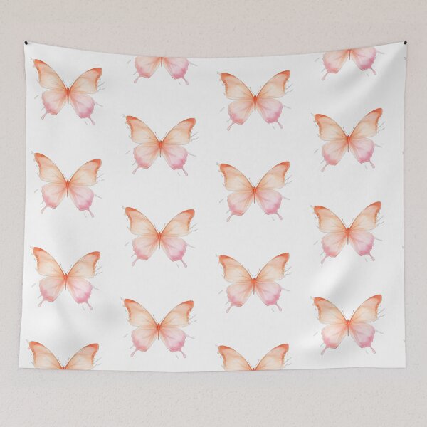 Item preview, Ethereal Watercolor Butterfly Peach Rose Gradient designed and sold by EtherealFlutter.