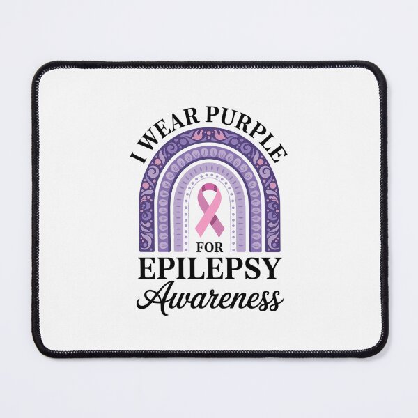 Item preview, I Wear Purple For Epilepsy Awareness Rainbow Epilepsy  designed and sold by Formatage.