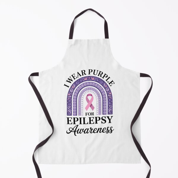 Item preview, I Wear Purple For Epilepsy Awareness Rainbow Epilepsy  designed and sold by Formatage.
