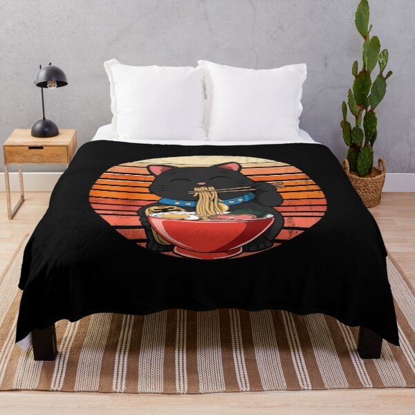 Item preview, Lucky Ramen Cat Sunset T-Shirt designed and sold by LashondaGreen89.