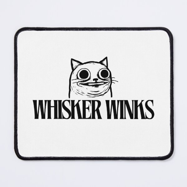 Item preview, Whisker Winks – Cute Winking Cat Pun Design designed and sold by InkrediblePuns.
