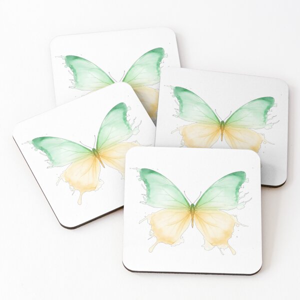 Item preview, Ethereal Mint Green Watercolor Butterfly Art designed and sold by EtherealFlutter.