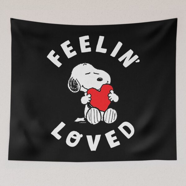 Item preview, Peanuts Feelin’ Loved Snoopy Heart Cute Vintage Style designed and sold by darronaselz.