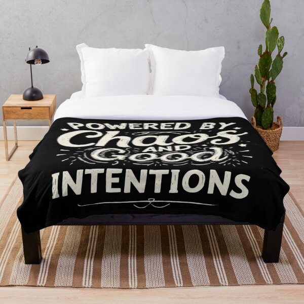 Item preview, Powered by Chaos and Good Intentions – Typography Quote designed and sold by SoulenCify.