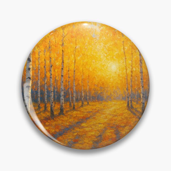 Item preview, Golden birches in the evening light designed and sold by Sigtrix.
